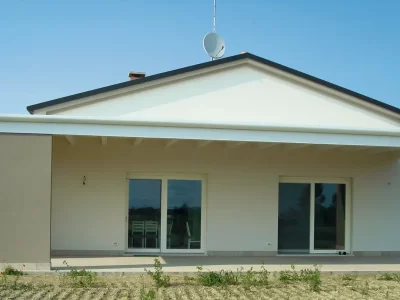 Steel arbour with Xlam columns